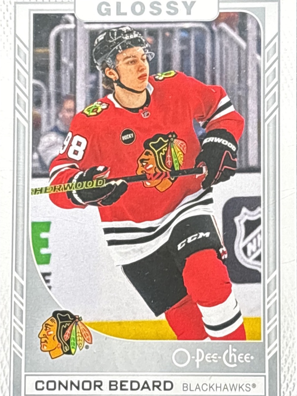 O-Pee-Chee 2023-24 Conner Bedard Glossy Hockey Trading Card